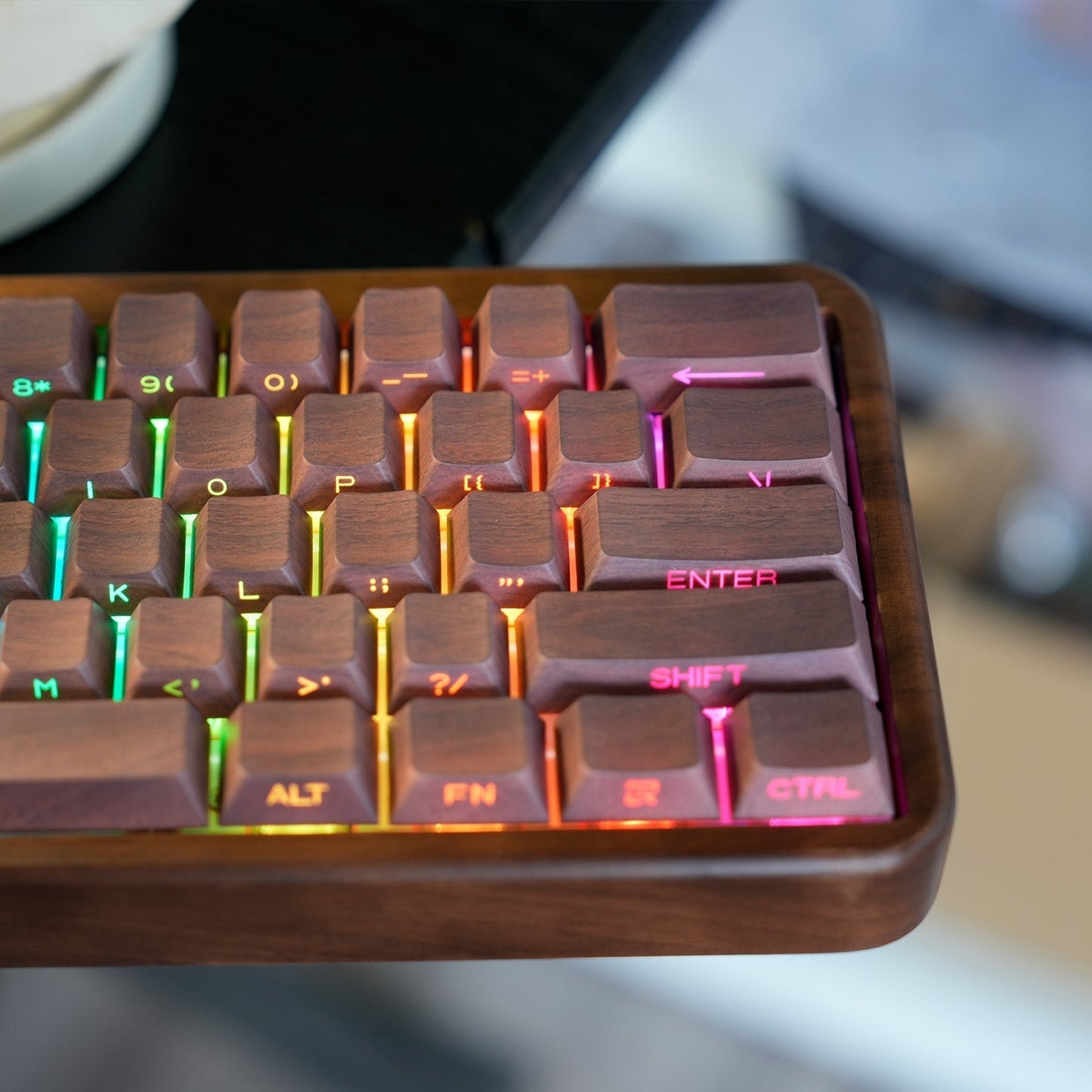 Wood Mechanical Keyboard GH60