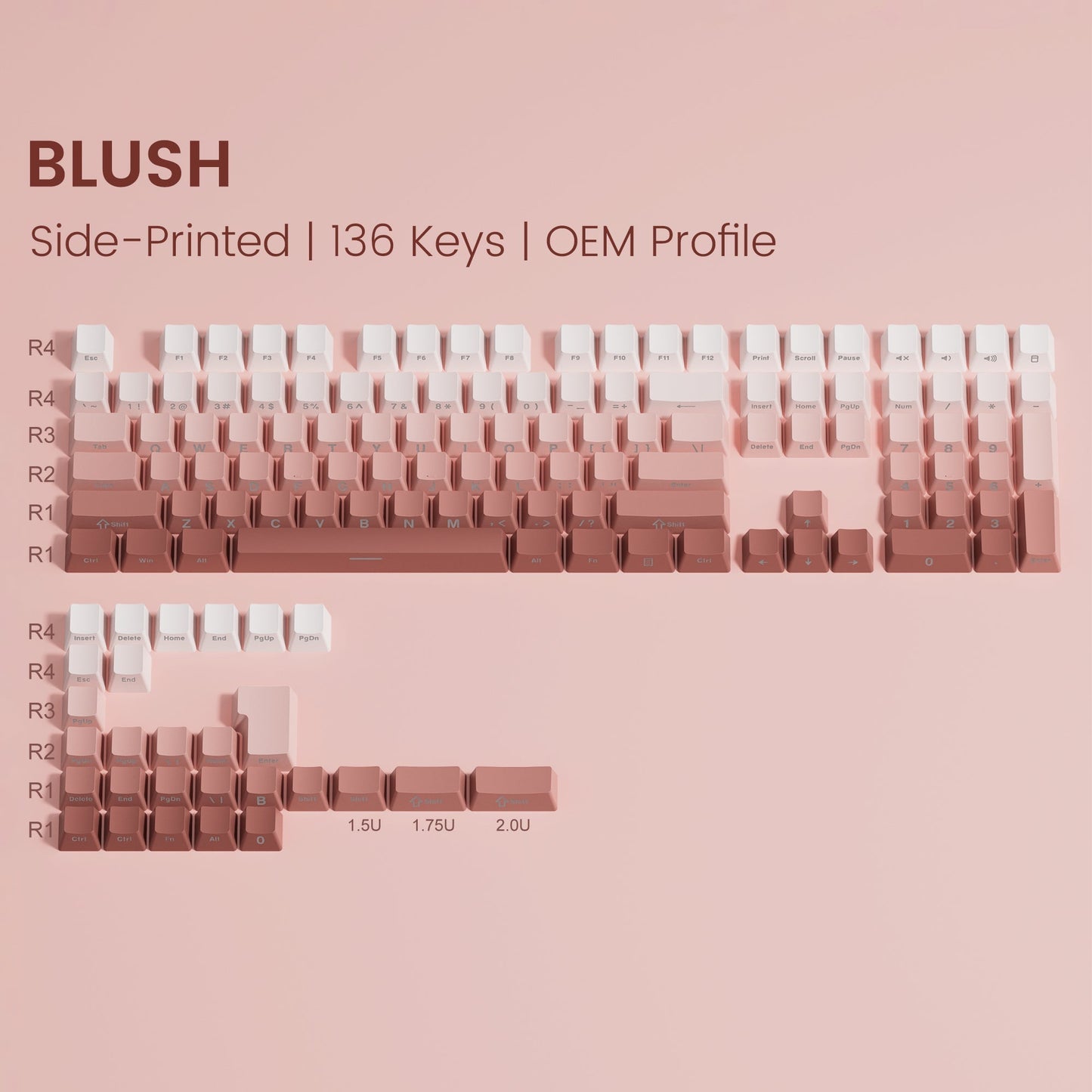 Gradient Keycaps 136Keys