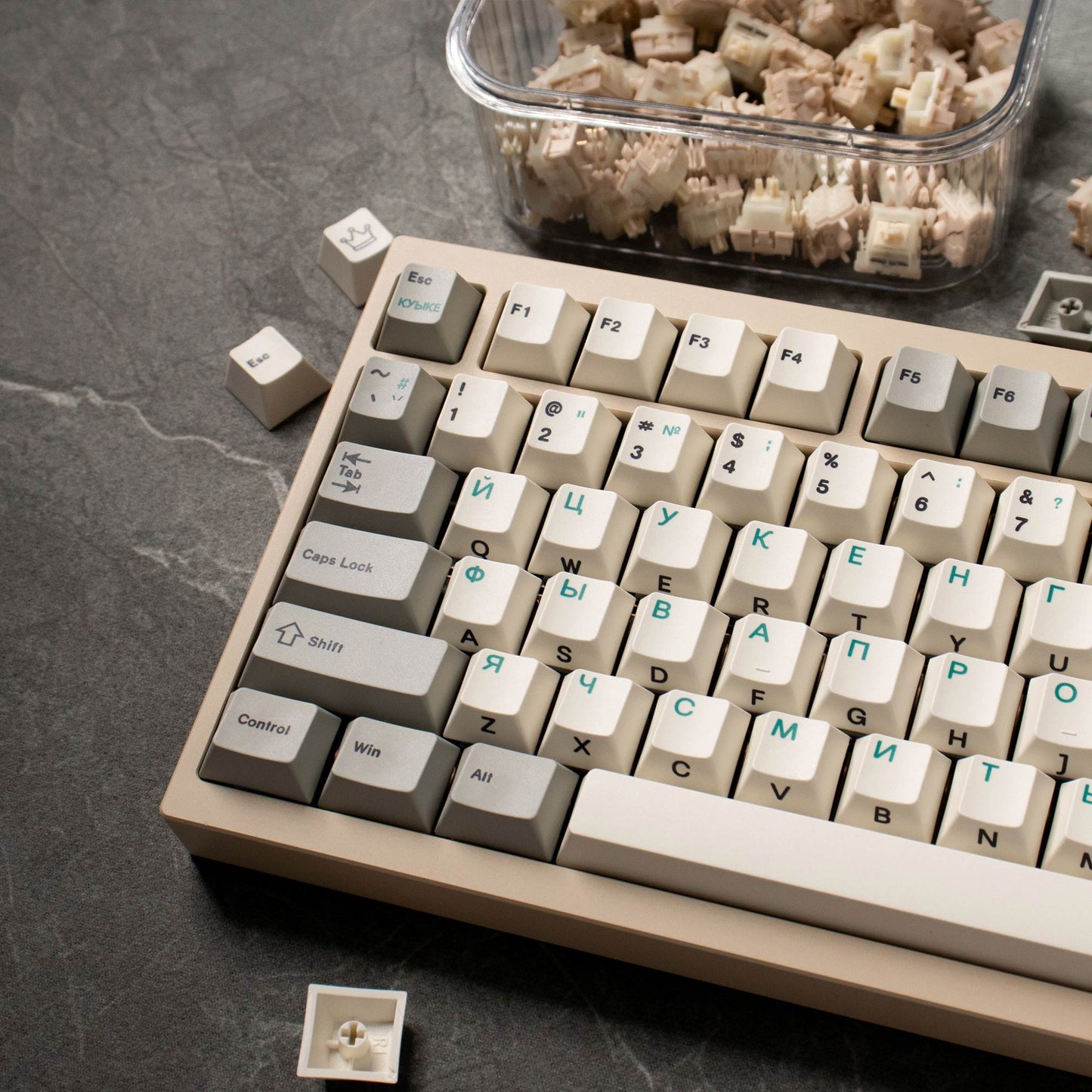 Retro Russian Keycaps Side-Legend