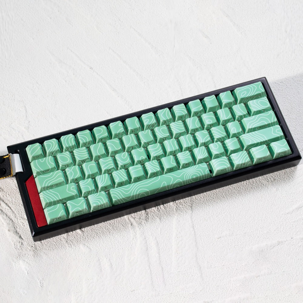 Cherry Profile Keycaps Set with Womier Contour Line Side Printing