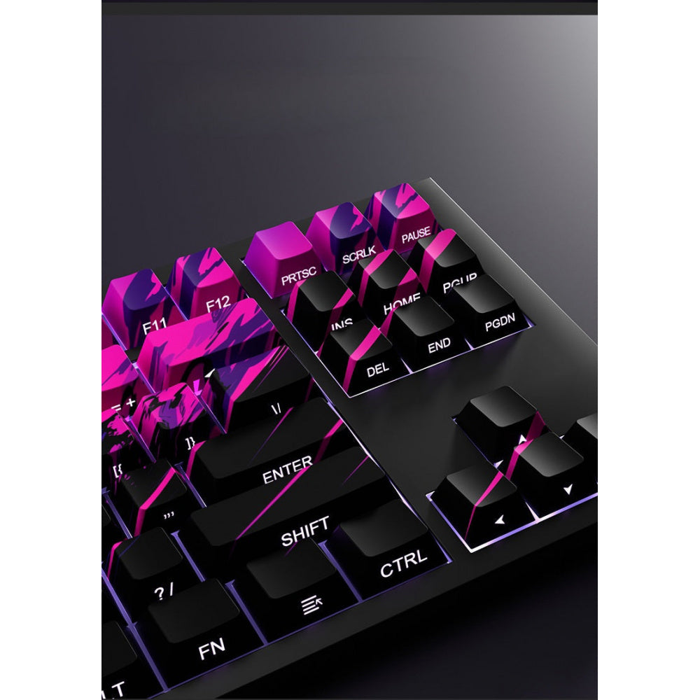 Cherry Doubleshot Keycaps with Gengar - themed Side Backlighting