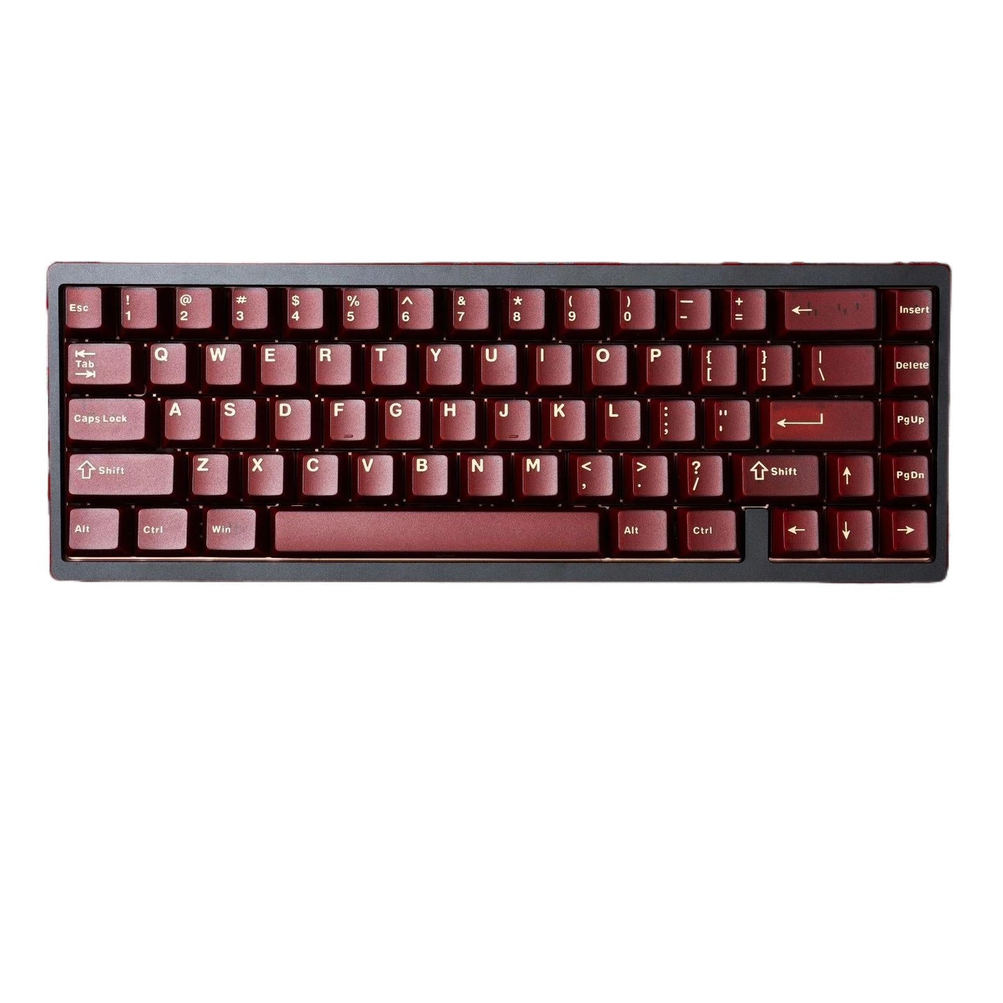 PYGA Red Translucent Keycaps ABS Double-shot Cherry Profile