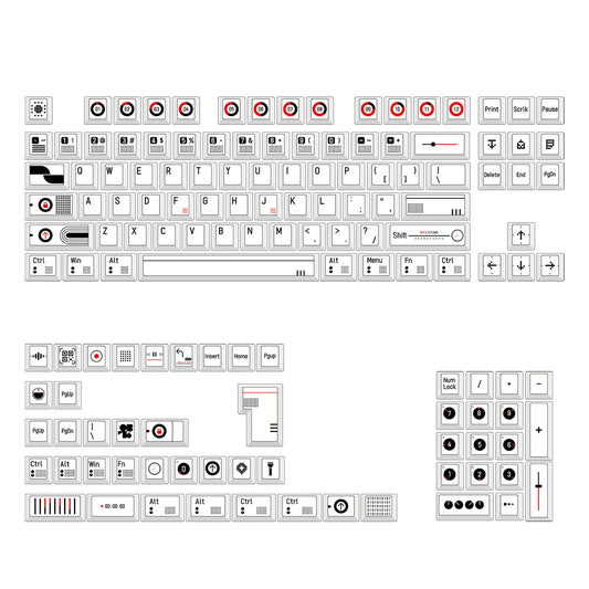 Crisp Geometry PBT Keycap Set