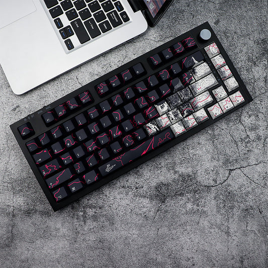 Graffiti Theme Keycaps  Five-sided Dye-sublimation 92keys