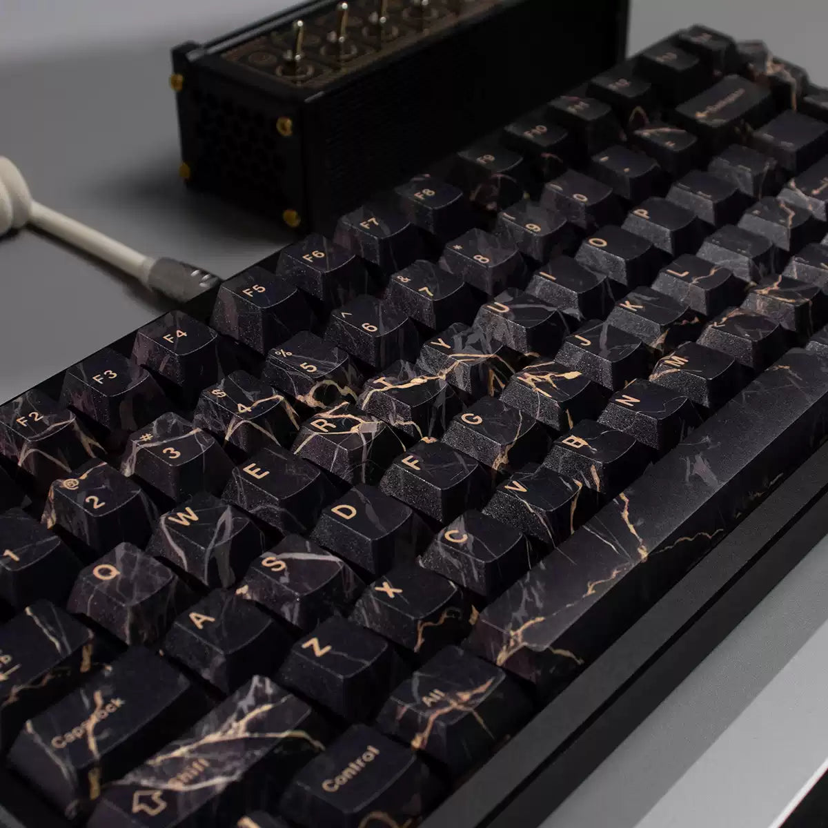 Black Marble - Artisan Cherry Profile Keycap Set