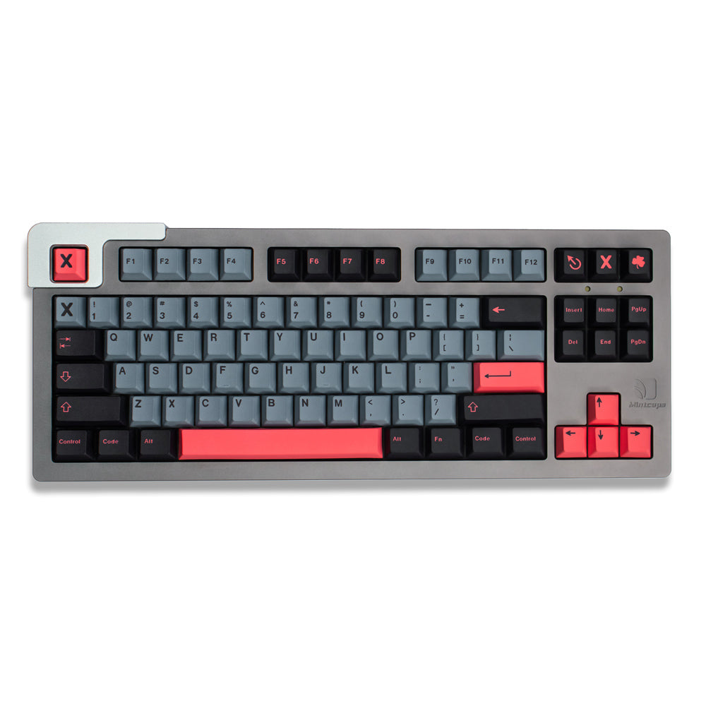 Cherry Profile 8008 Keycap Set in Pink Gray Black