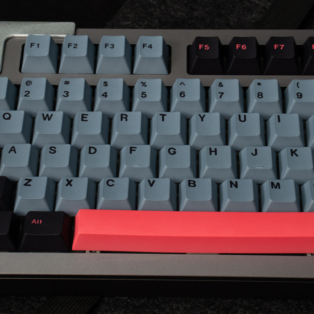 Cherry Profile 8008 Keycap Set in Pink Gray Black