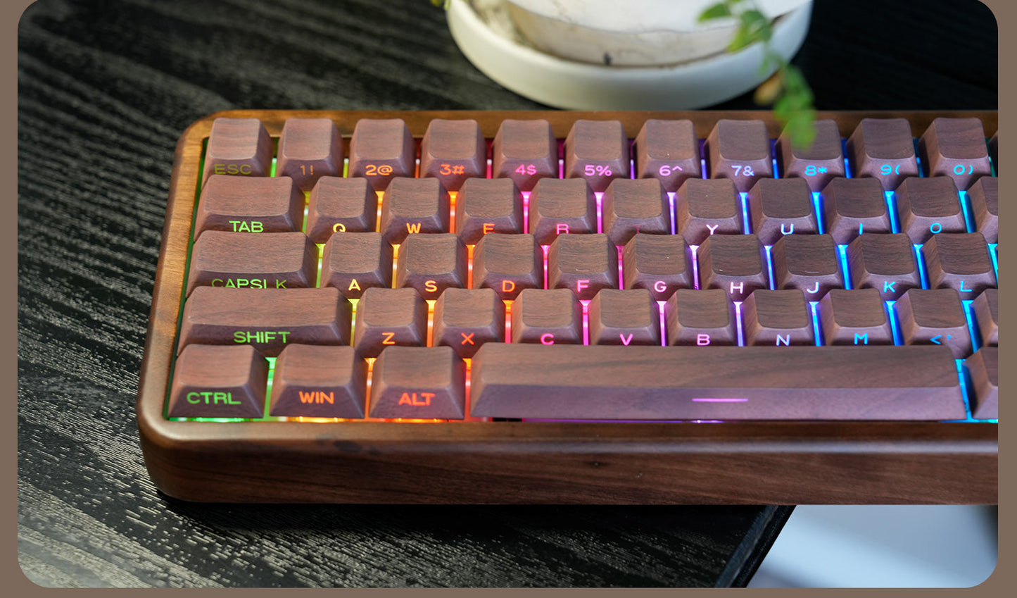 Wood Mechanical Keyboard GH60