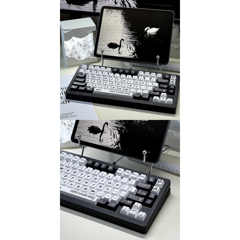 404 Error PBT Keycaps - Black/White