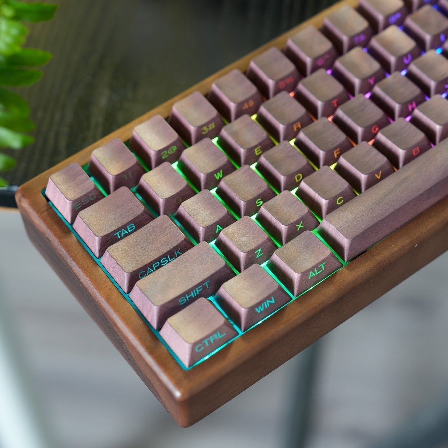 Wood Mechanical Keyboard GH60