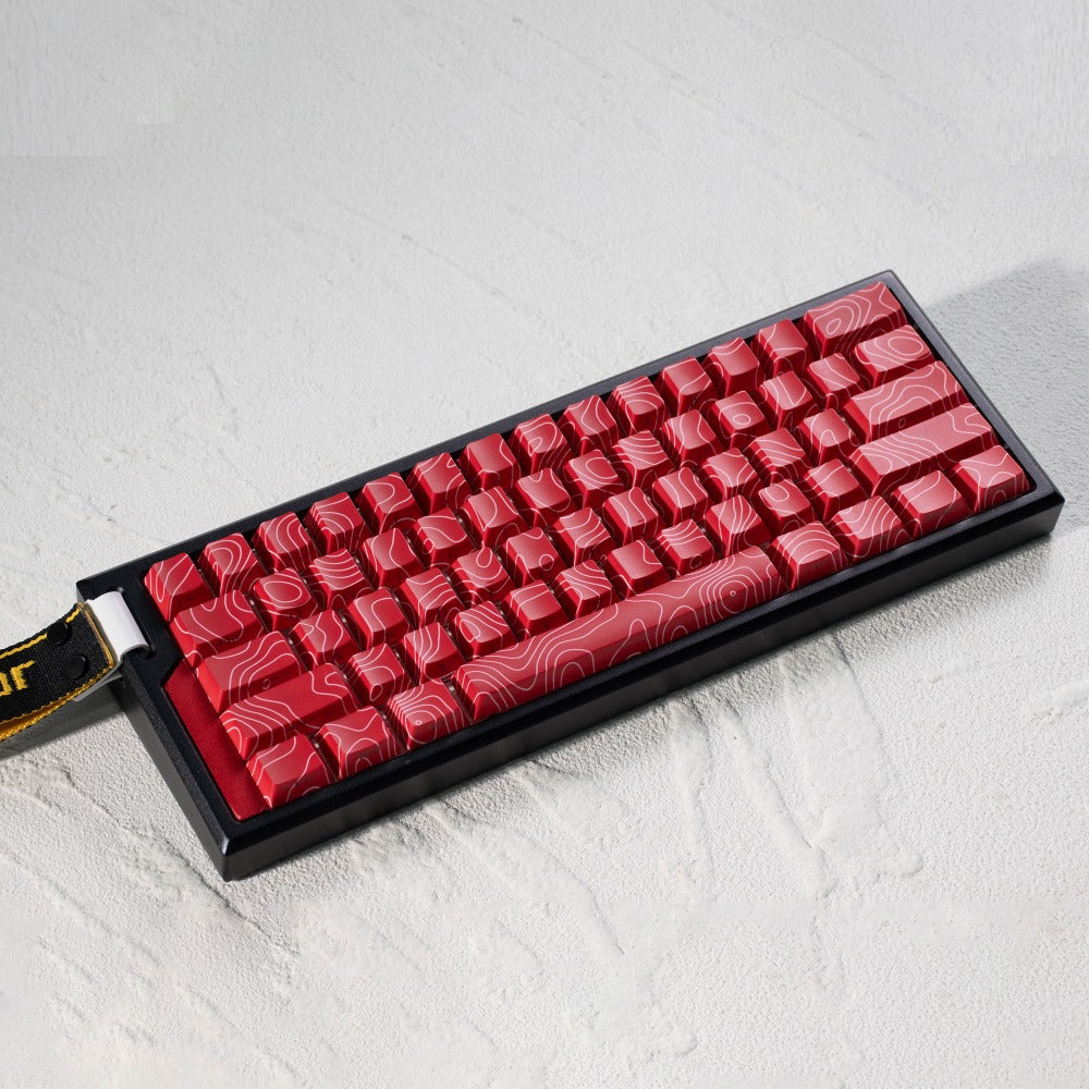 Cherry Profile Keycaps Set with Womier Contour Line Side Printing