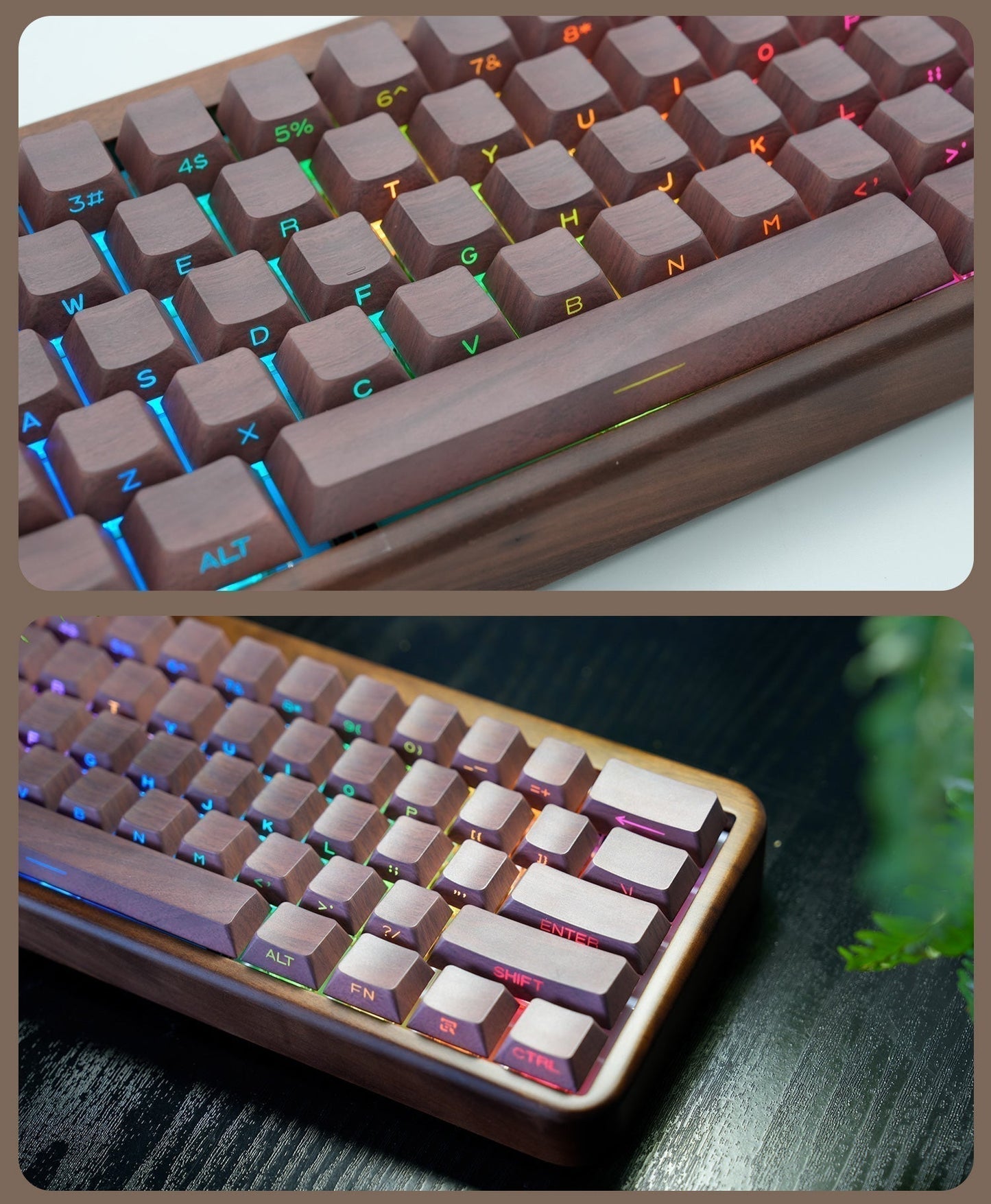 Wood Mechanical Keyboard GH60